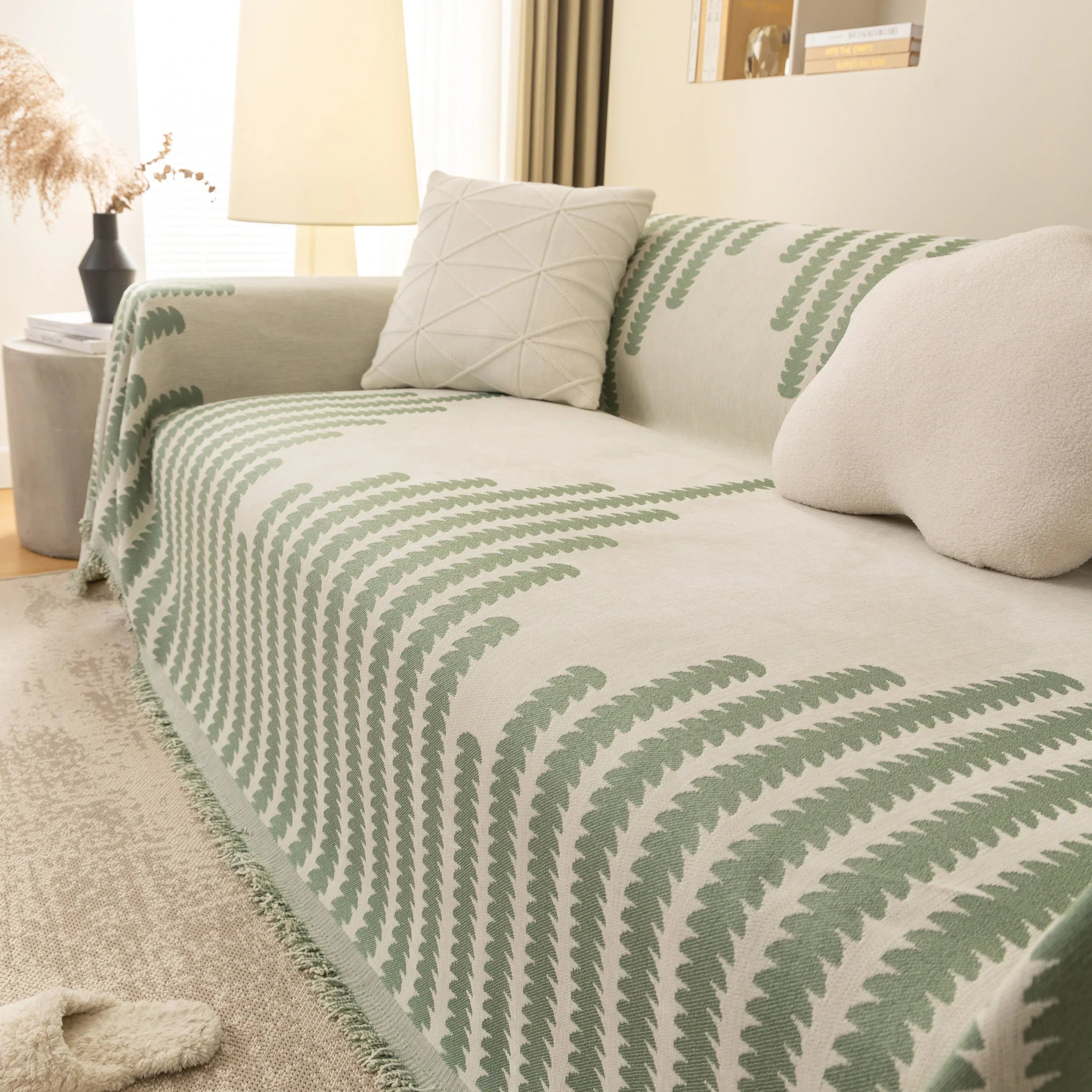 Soft Cozy Chenille Couch Cover Throws for Sofas, Couch Cover Blankets, Corner Sectional Couch Covers - TaroTextile