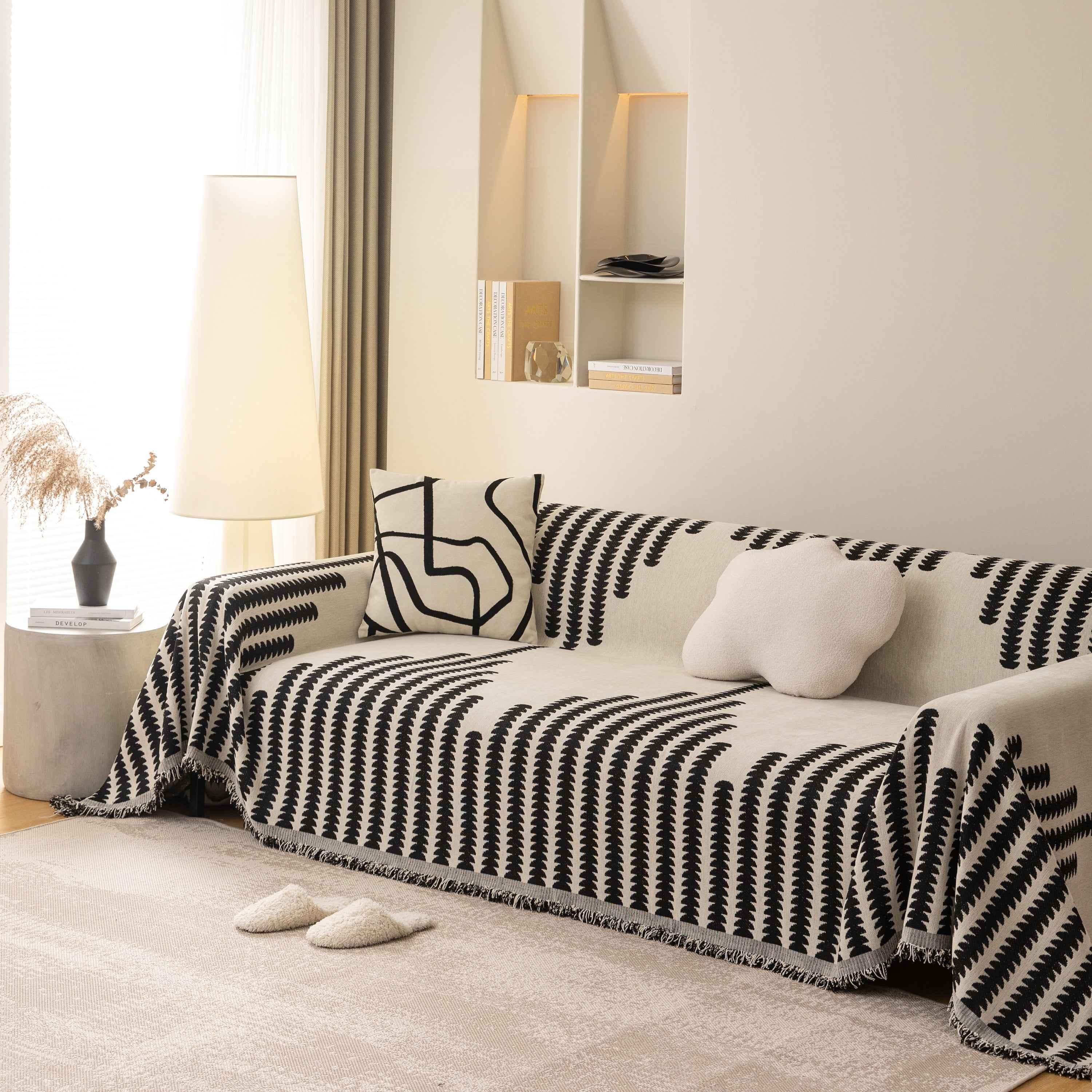 Soft Cozy Chenille Couch Cover Throws for Sofas, Couch Cover Blankets, Corner Sectional Couch Covers - TaroTextile