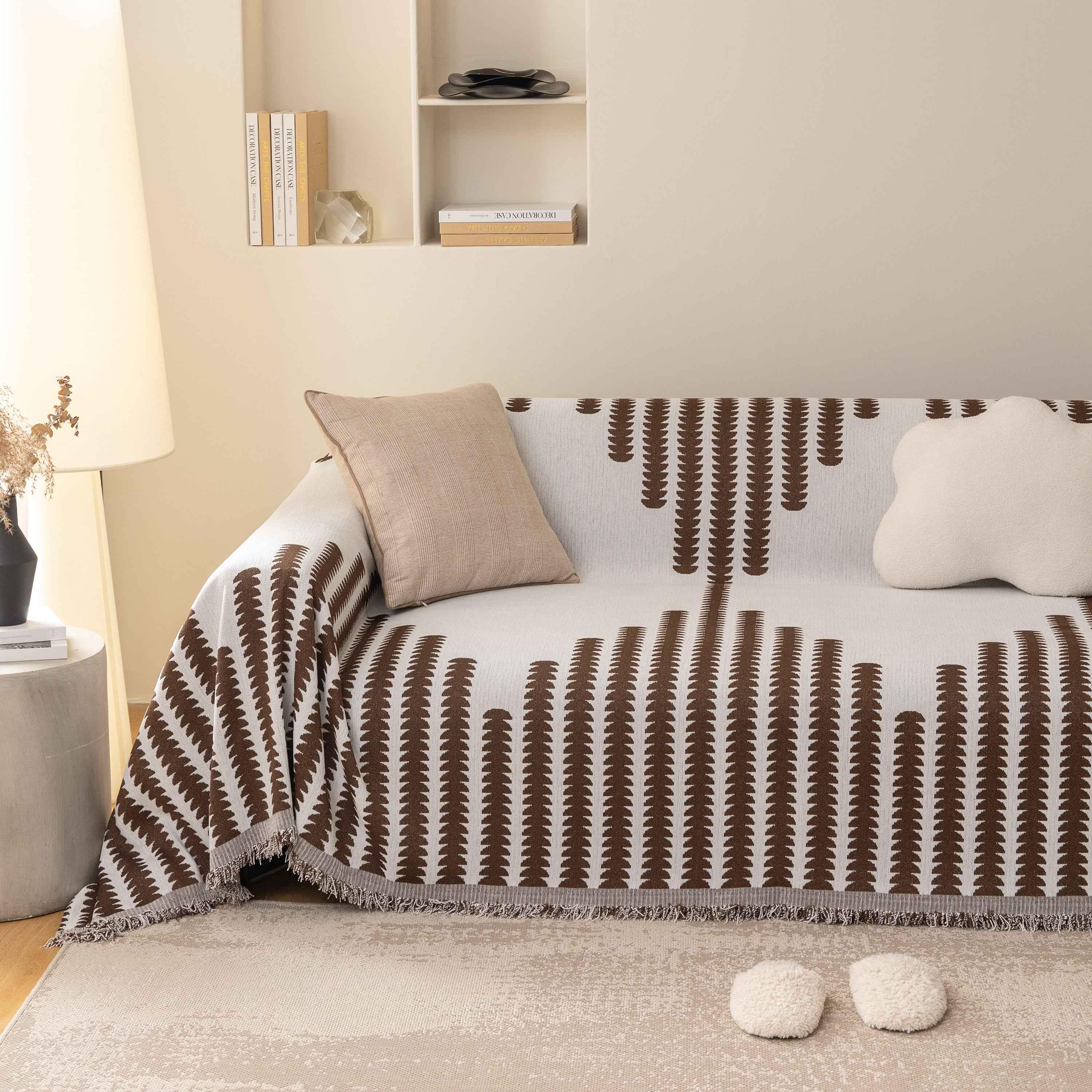 Soft Cozy Chenille Couch Cover Throws for Sofas, Couch Cover Blankets, Corner Sectional Couch Covers - TaroTextile