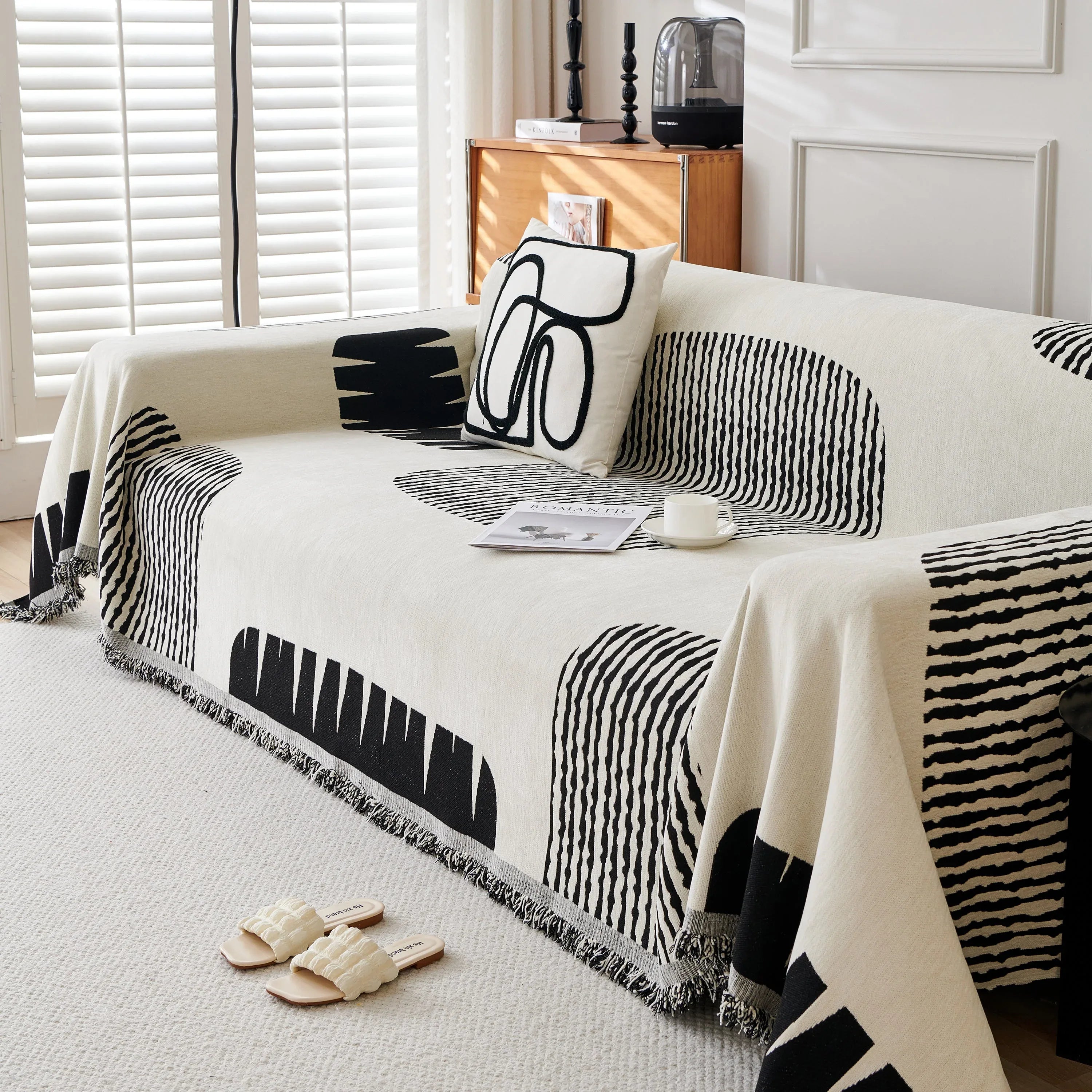 Soft Cozy Chenille Sofa Throw Blanket and Sectional Seat Covers, Scratch Resistant Sofa Couch Covers - TaroTextile