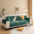 Soft Furry Velvet Plush Non-Slip Sofa Cover Quilted Palm Leaves Sectional Couch Cover for Kids and Pets - TaroTextile