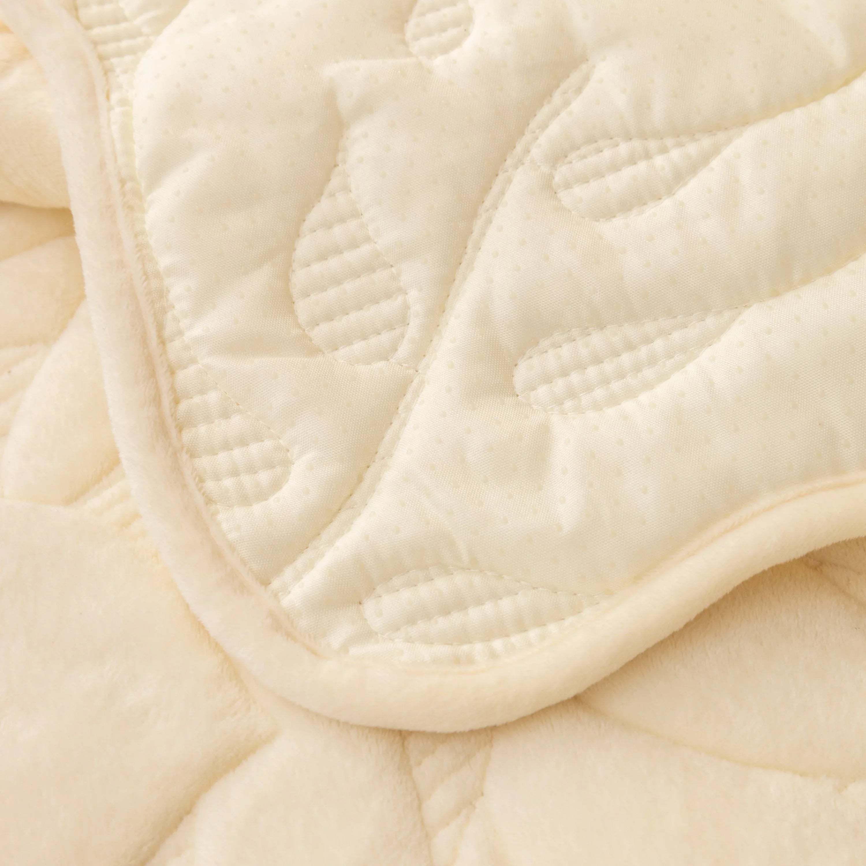 Soft Furry Velvet Plush Non-Slip Sofa Cover Quilted Palm Leaves Sectional Couch Cover for Kids and Pets - TaroTextile