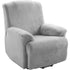 Soft Plush Velvet Recliner Chair Cover - Fleece Armchair Slipcover with Pocket - 4 Pieces Furniture Cover Protector for Reclining Chair - TaroTextile