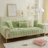 Soft Thick Faux Fur Sofa Cover Stripe Fluffy Fuzzy Non-Slip Washable Couch Covers - TaroTextile