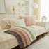 Soft Thick Faux Fur Sofa Cover Stripe Fluffy Fuzzy Non-Slip Washable Couch Covers - TaroTextile