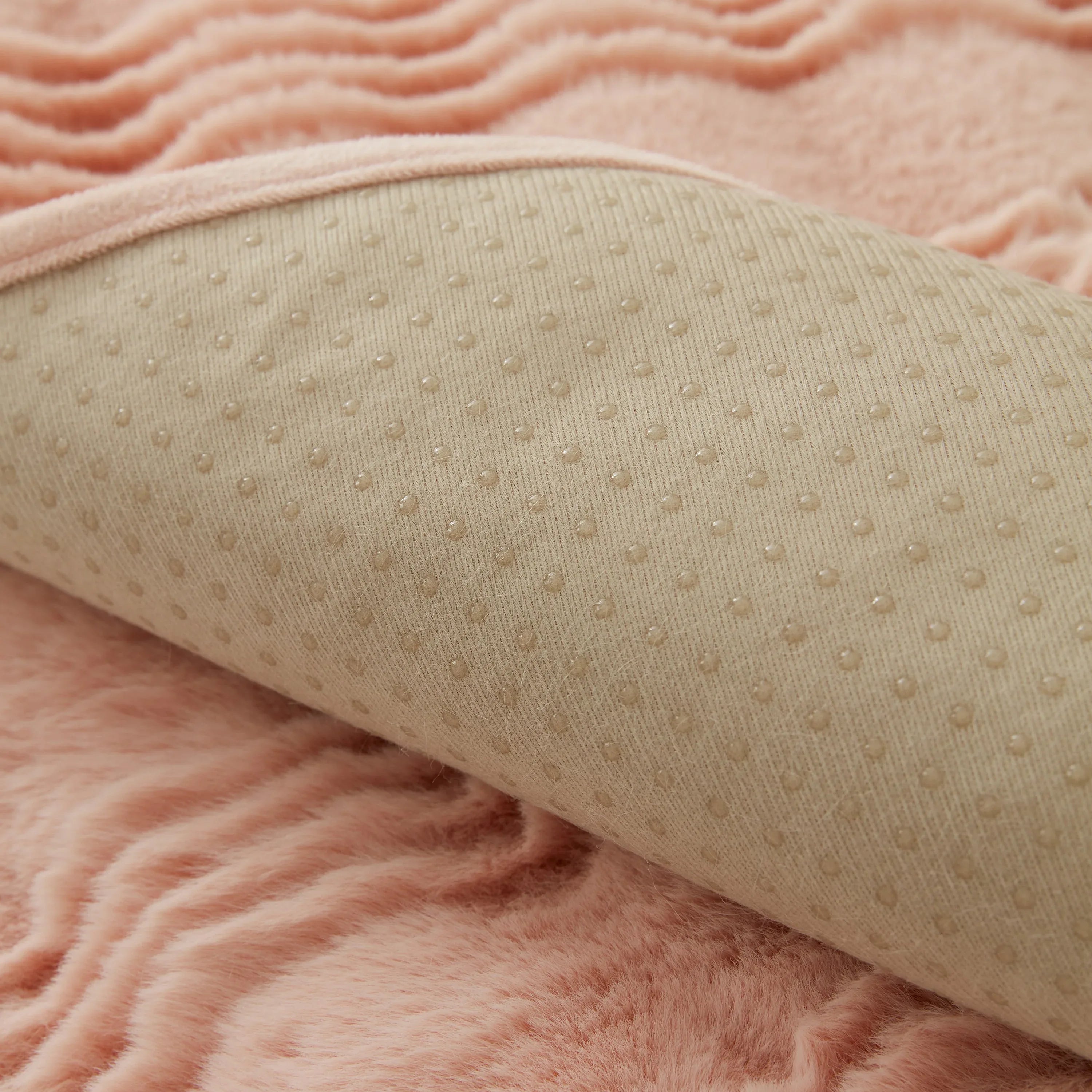 Soft Thick Faux Fur Sofa Cover Stripe Fluffy Fuzzy Non-Slip Washable Couch Covers - TaroTextile