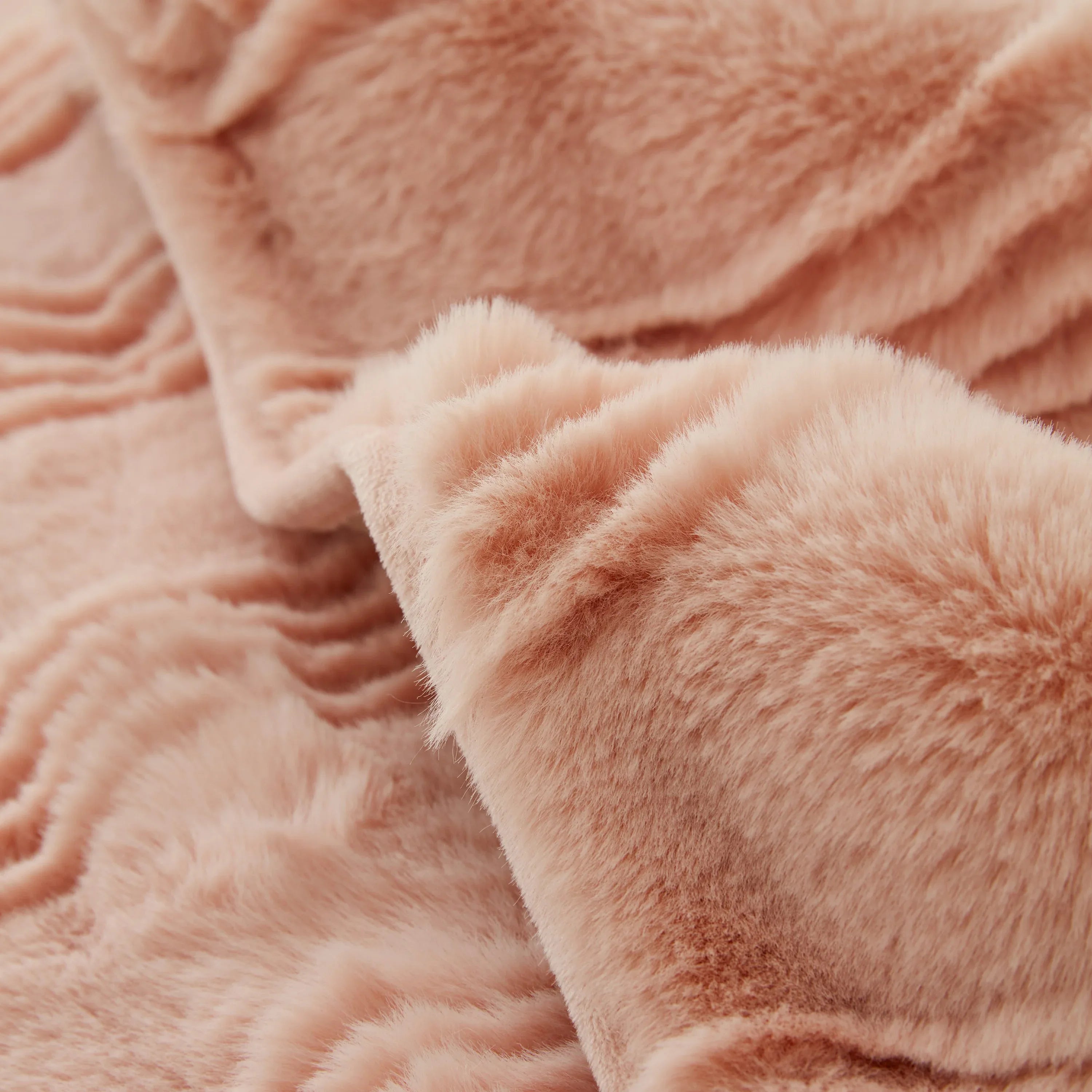 Soft Thick Faux Fur Sofa Cover Stripe Fluffy Fuzzy Non-Slip Washable Couch Covers - TaroTextile