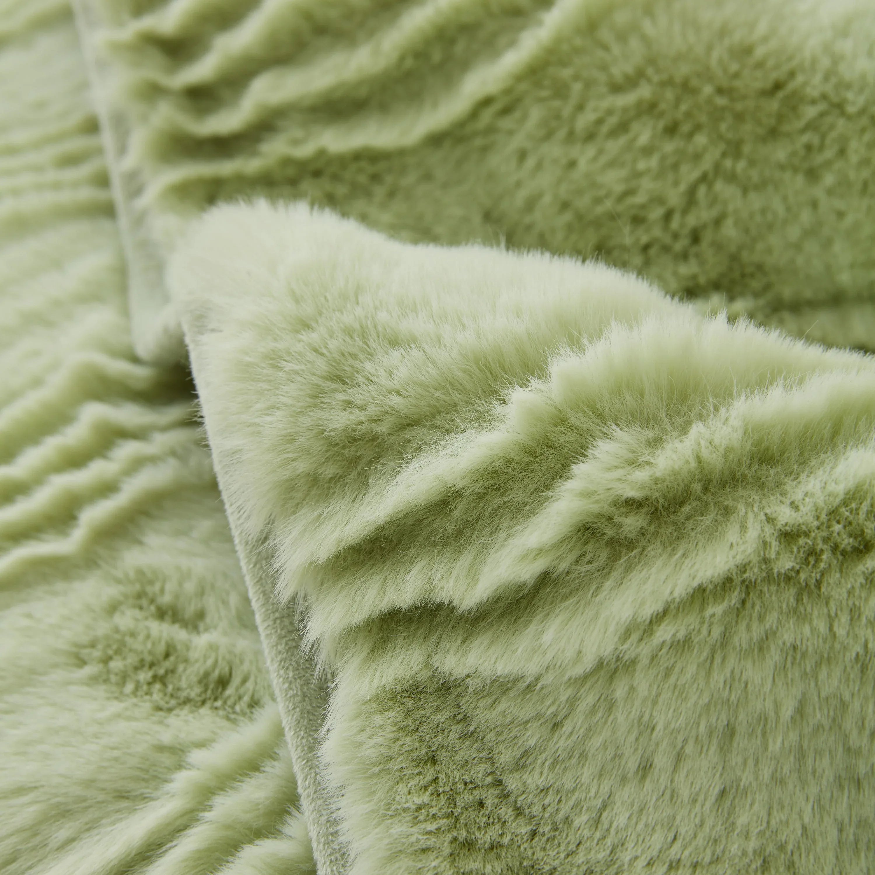 Soft Thick Faux Fur Sofa Cover Stripe Fluffy Fuzzy Non-Slip Washable Couch Covers - TaroTextile