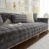 Soft Thick Faux Fur Sofa Cover Stripe Fluffy Fuzzy Non-Slip Washable Couch Covers - TaroTextile