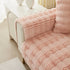 Soft Thick Faux Fur Sofa Cover Stripe Fluffy Fuzzy Non-Slip Washable Couch Covers - TaroTextile