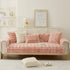 Soft Thick Faux Fur Sofa Cover Stripe Fluffy Fuzzy Non-Slip Washable Couch Covers - TaroTextile