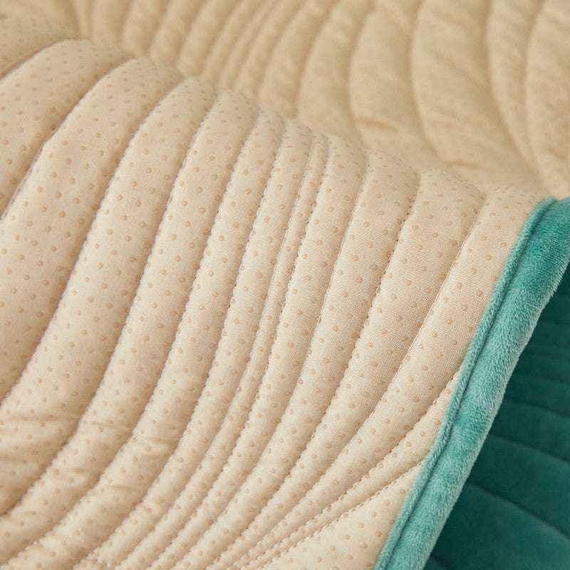 Soft Velvet Sofa Mat Non-Slip Cozy Couch Chair Cover Durable Slipcover - TaroTextile
