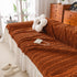 Soft Warm Flannel Couch Cover Throw Blanket with French Flounce, Beautiful Furniture Throws for Sofas - TaroTextile