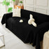 Solid Color Chenille Sofa Throw Blanket, Soft & Plush Decorative Couch Throw Cover - TaroTextile