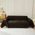 Solid Color Chenille Sofa Throw Blanket, Soft & Plush Decorative Couch Throw Cover - TaroTextile