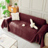 Solid Color Chenille Sofa Throw Blanket, Soft & Plush Decorative Couch Throw Cover - TaroTextile