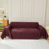 Solid Color Chenille Sofa Throw Blanket, Soft & Plush Decorative Couch Throw Cover - TaroTextile
