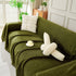 Solid Color Chenille Sofa Throw Blanket, Soft & Plush Decorative Couch Throw Cover - TaroTextile