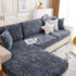 Starry Sky Jacquard Fleece Stretchable Non-Slip Cushion Covers Furniture Covers for L-Shaped Couch - TaroTextile