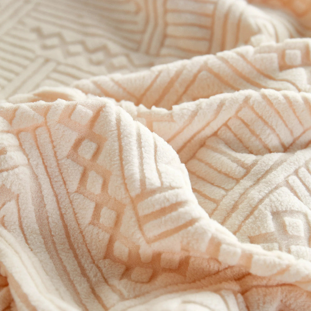 Stretch Jacquard Fleece Settee Cushion Covers, Stylish Non Slip Couch Cushion Covers for Sectional Sofas - TaroTextile