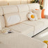 Stretch Jacquard Fleece Settee Cushion Covers, Stylish Non Slip Couch Cushion Covers for Sectional Sofas - TaroTextile