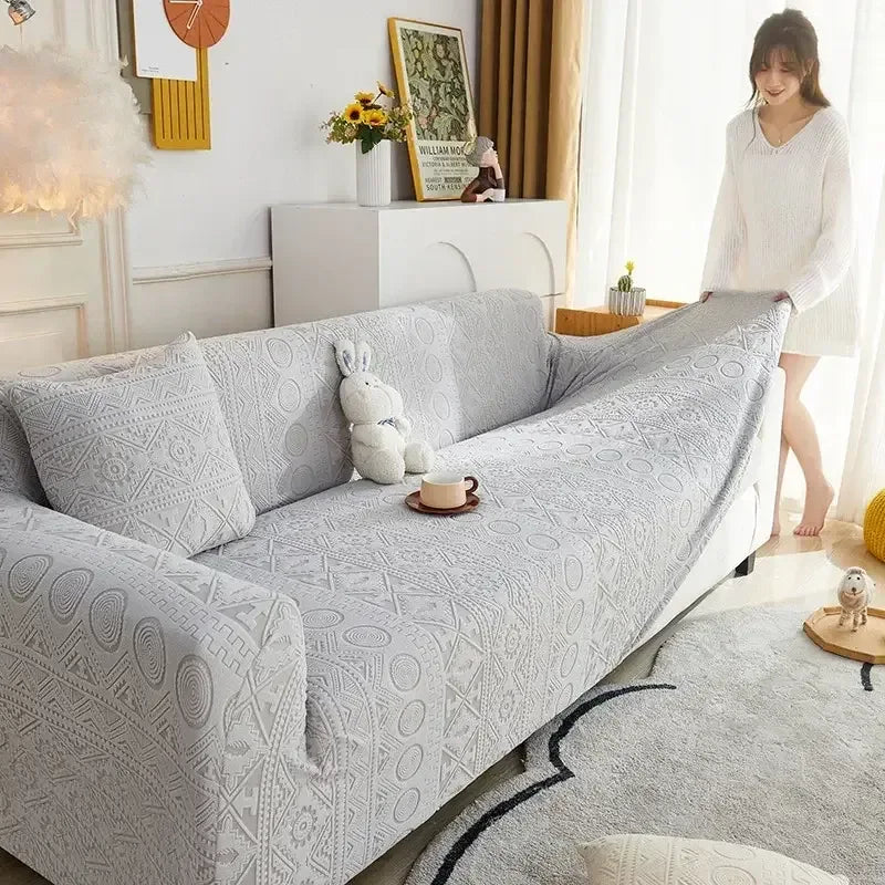Stretchy Corner Sofa Cover Universal Couch Chair Cover Anti-scratch Slipcover - TaroTextile