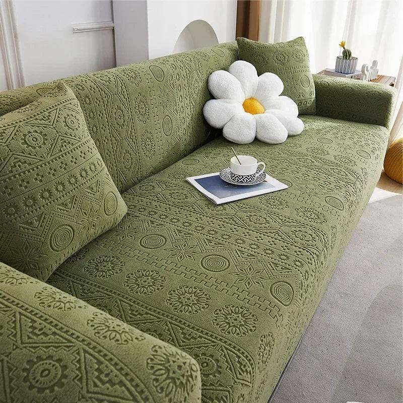 Stretchy Corner Sofa Cover Universal Couch Chair Cover Anti-scratch Slipcover - TaroTextile