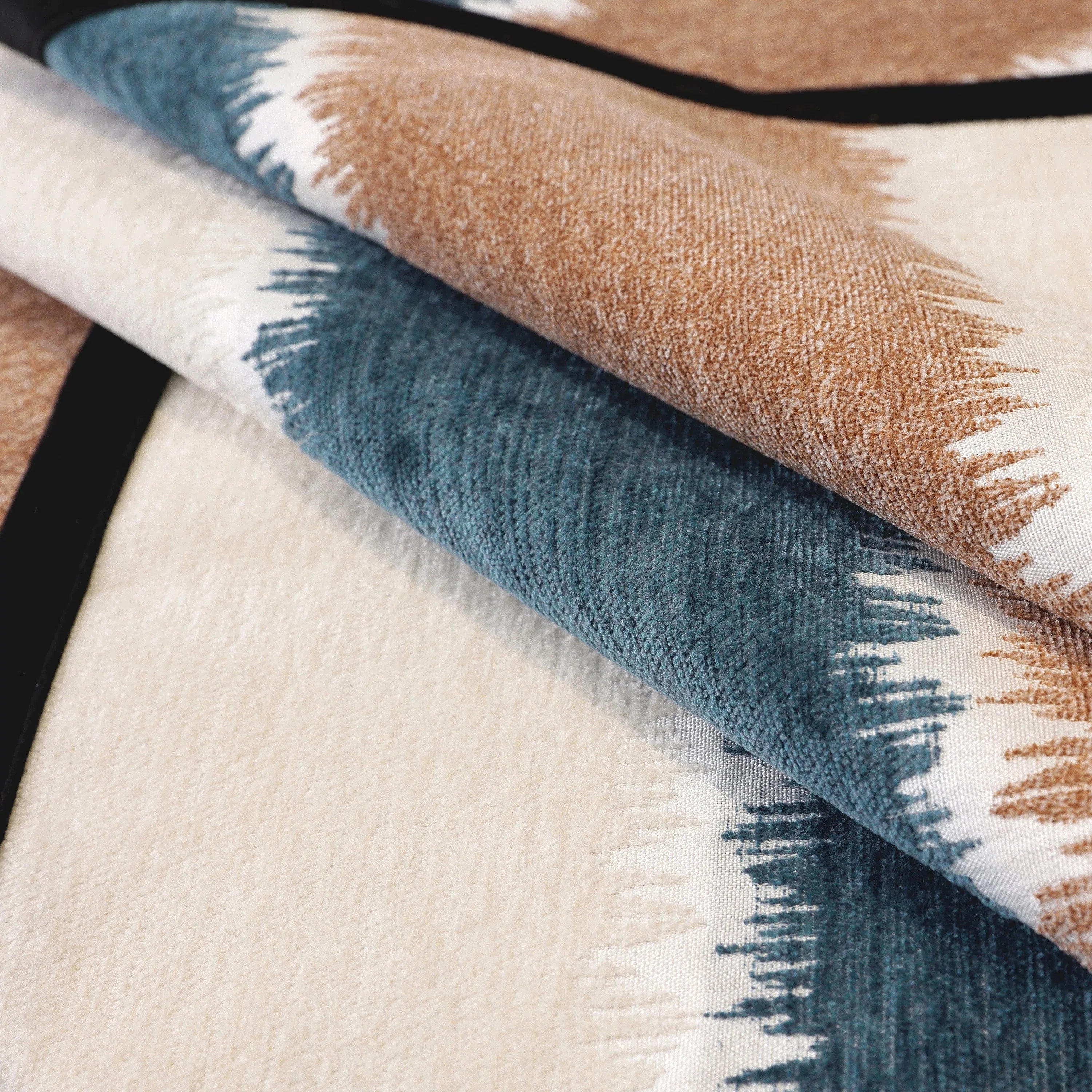 Striped Colorblock Non-Slip Sectional Couch Covers, Chenille Sofa Protector Cover - TaroTextile