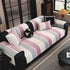 Striped Colorblock Non-Slip Sectional Couch Covers, Chenille Sofa Protector Cover - TaroTextile