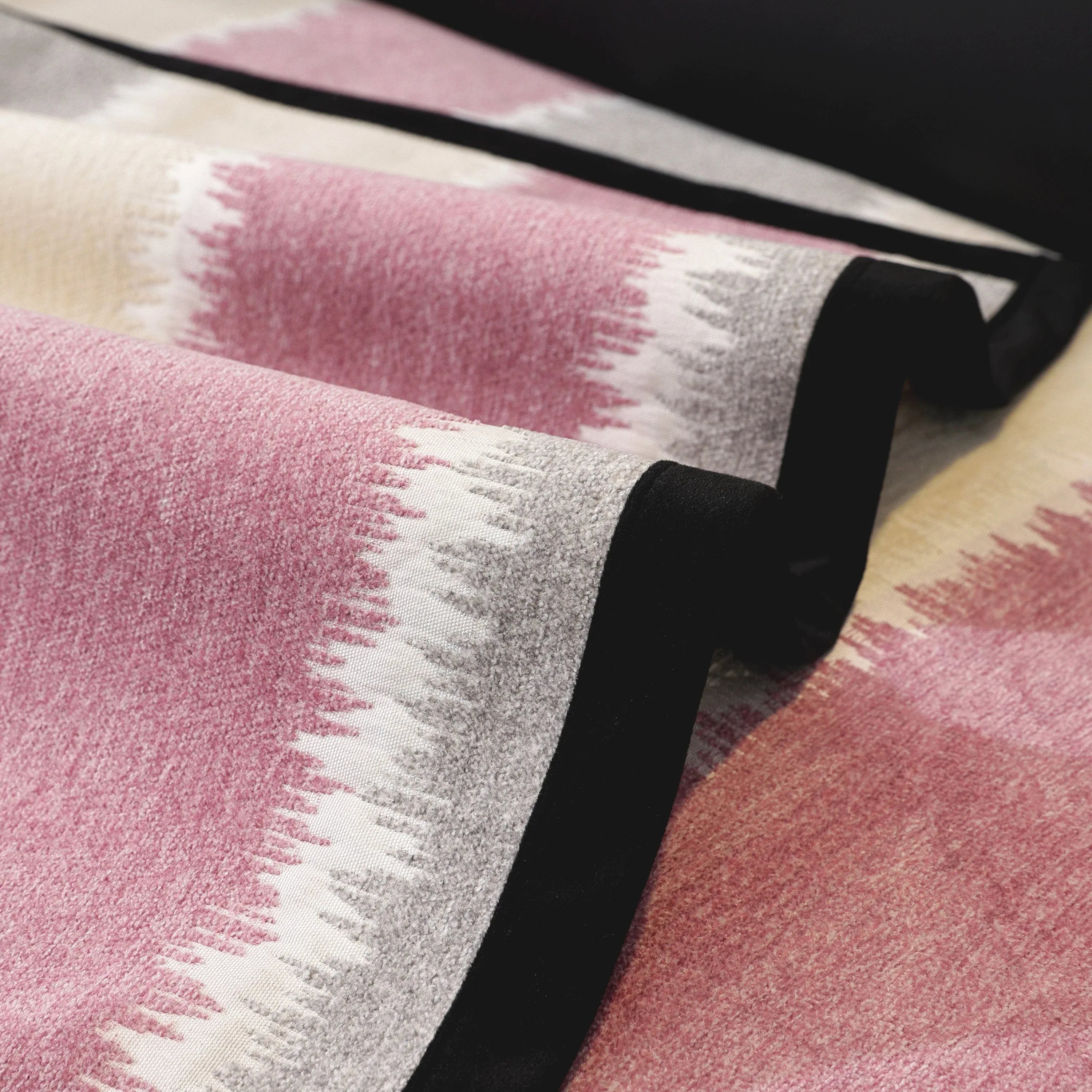 Striped Colorblock Non-Slip Sectional Couch Covers, Chenille Sofa Protector Cover - TaroTextile