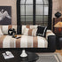 Striped Colorblock Non-Slip Sectional Couch Covers, Chenille Sofa Protector Cover - TaroTextile