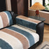 Striped Colorblock Non-Slip Sectional Couch Covers, Chenille Sofa Protector Cover - TaroTextile