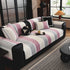 Striped Colorblock Non-Slip Sectional Couch Covers, Chenille Sofa Protector Cover - TaroTextile