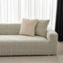 3D Jacquard Geometric Sofa Cover, High Stretch Soft Polar Fleece Slipcover for Couch