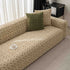 3D Jacquard Geometric Sofa Cover, High Stretch Soft Polar Fleece Slipcover for Couch