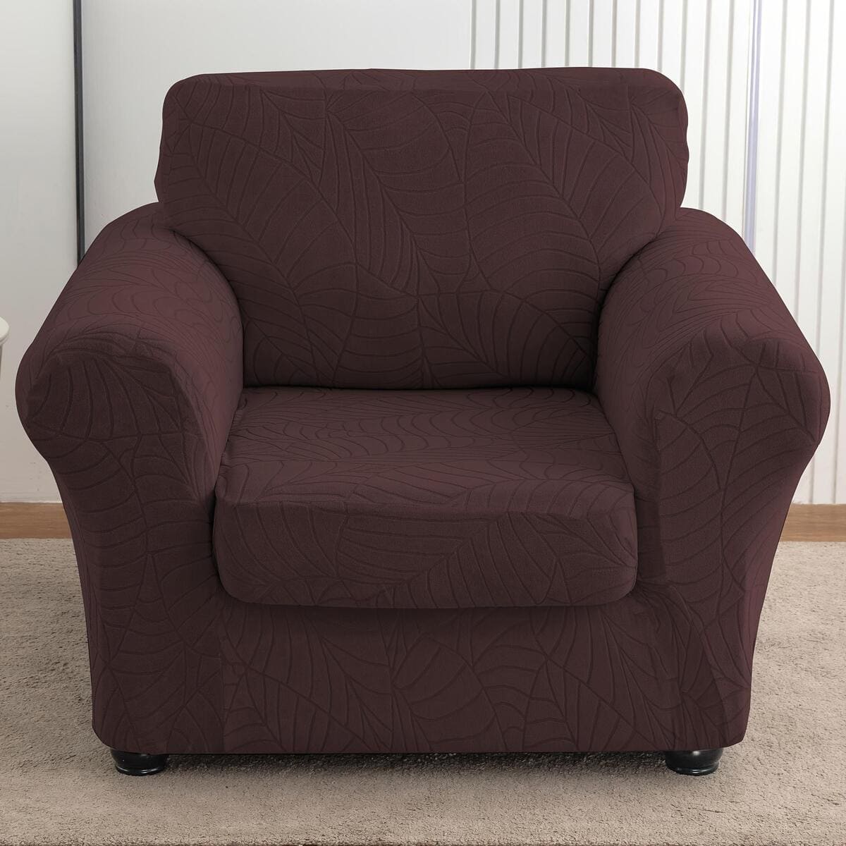 TaroTextile Premium Stretch Jacquard Armchair Slipcover 
