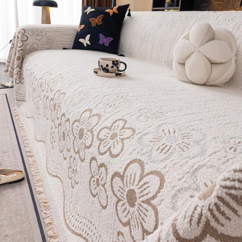 Sofa Throw Blanket Cozy Durable Sofa Blanket Couch Cushion Cover - TaroTextile
