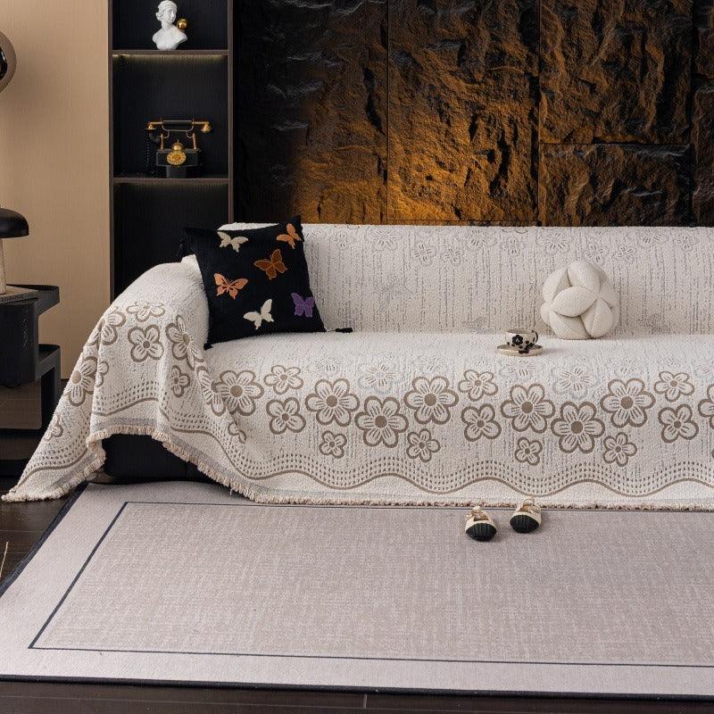 Sofa Throw Blanket Cozy Durable Sofa Blanket Couch Cushion Cover - TaroTextile