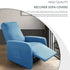 TaroTextile Milk Silk Recliner Slipcover 
