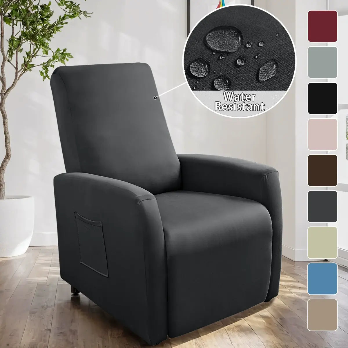 TaroTextile Milk Silk Recliner Slipcover 