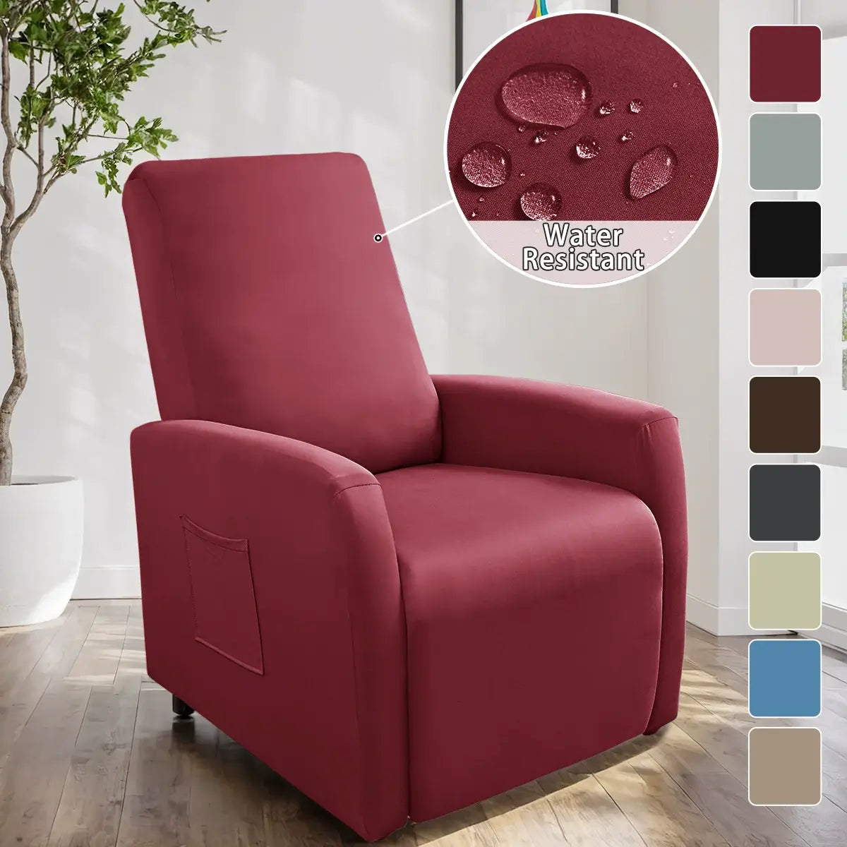 TaroTextile Milk Silk Recliner Slipcover 