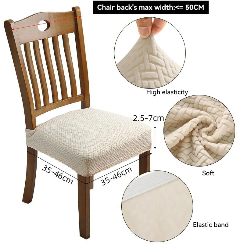 TaroTextile Stretch Dining Chair Slipcovers - Set of 4/6 | Spill Resistant Kitchen Chair Covers