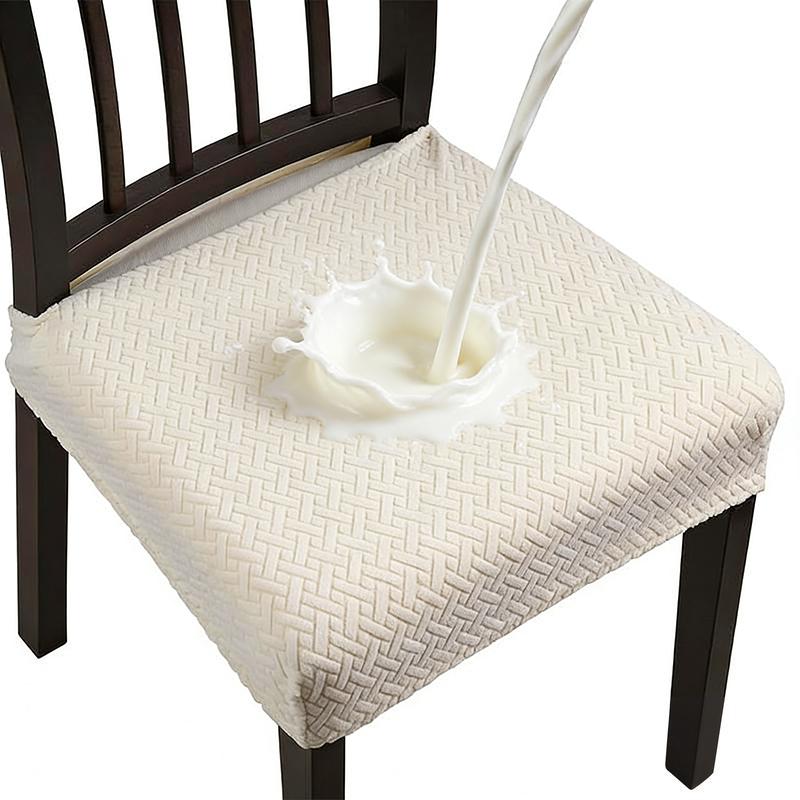 Stretch Dining Chair Slipcovers - Set of 4/6 | Spill Resistant Kitchen Chair Covers