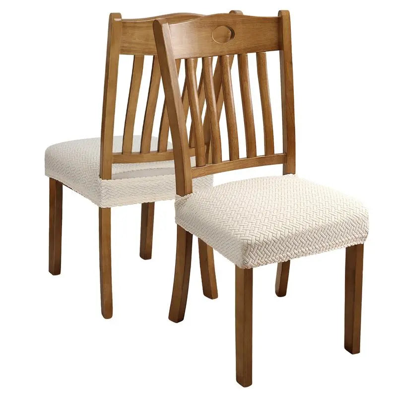 TaroTextile Stretch Dining Chair Slipcovers - Set of 4/6 | Spill Resistant Kitchen Chair Covers