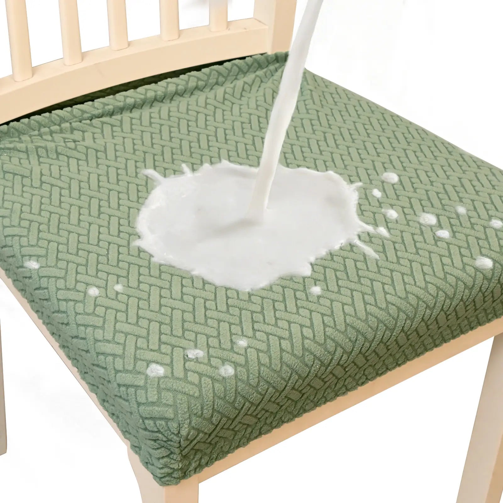 TaroTextile Stretch Dining Chair Slipcovers - Set of 4/6 | Spill Resistant Kitchen Chair Covers