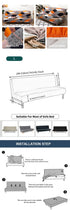 tarotextile stretch futon slipcover for armless sofa couch futon