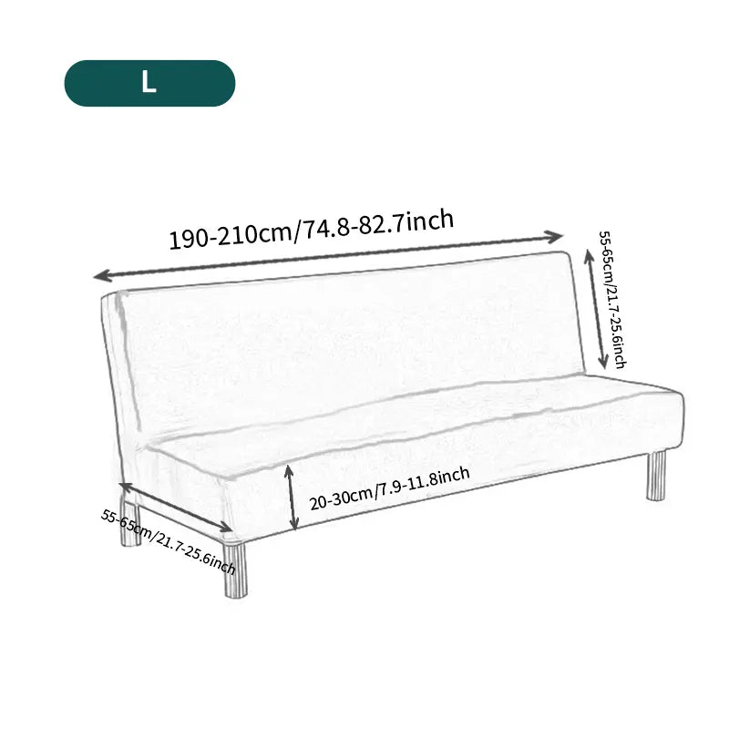Futon Slipcovers for Sofa Bed, Stretchy Futon Protector for Armless Couch
