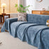 Reversible Chenille Throw Blanket - Pet-Friendly Couch Cover Machine Washable Sofa Slipcover