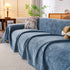 Reversible Chenille Throw Blanket - Pet-Friendly Couch Cover Machine Washable Sofa Slipcover