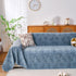Reversible Chenille Throw Blanket - Pet-Friendly Couch Cover Machine Washable Sofa Slipcover